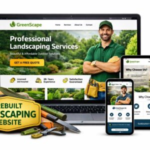 Prebuilt Local Landscaping Business Website– Installed for You